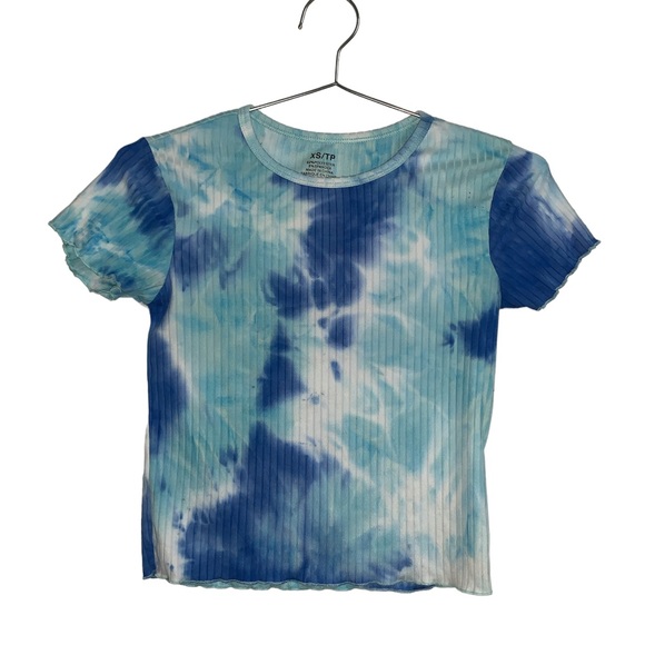 Blue tie-dye T-shirt - mid length - Picture 2 of 4